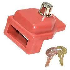 LOCK, GLADHAND, (KEY #157), PLASTIC === 782