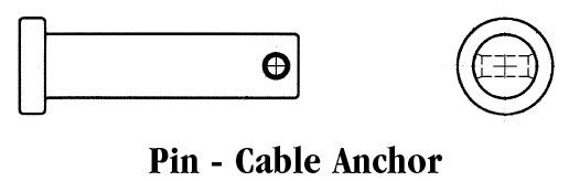 TODCO CABLE ANCHOR PIN === 5466