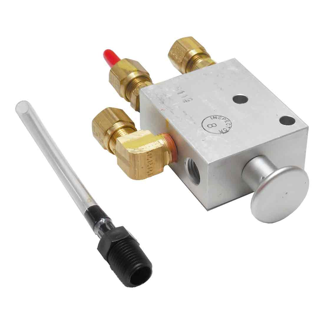 VALVE, 3-WAY, AUTO-RESET ASSY WITH FITTI === 27180