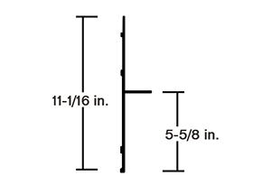 BOTTOM RAIL, 3000R (52' SECTION) === 55113