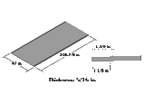 PANEL, COMPOSITE PPW BLANK .315X47"X106.