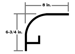 RADIUS PANEL 4IN,103-11/46IN, MILL - US Trailer Parts & Supply, Inc.