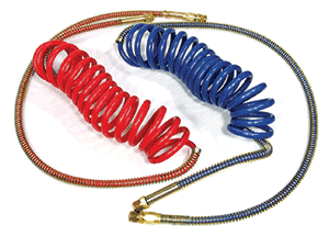 Coiled airline sets