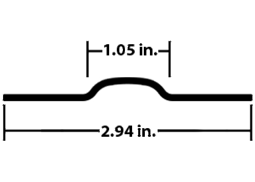 OUTER SIDE STRIP, DURAPLATE - WHITE