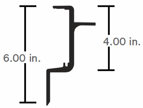 T/M "O" MODEL TOP RAIL