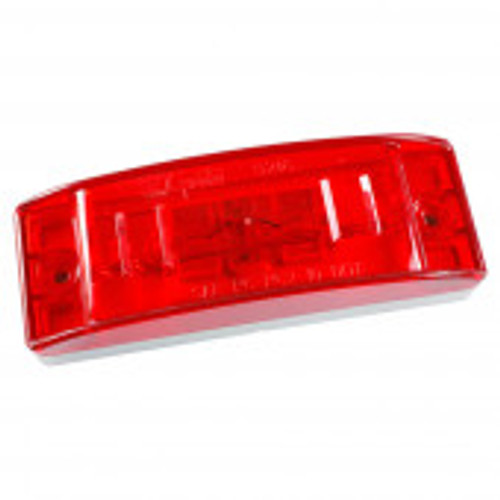 LAMP, RED, SEALED w/OPTIC LENS, 2-PRONG