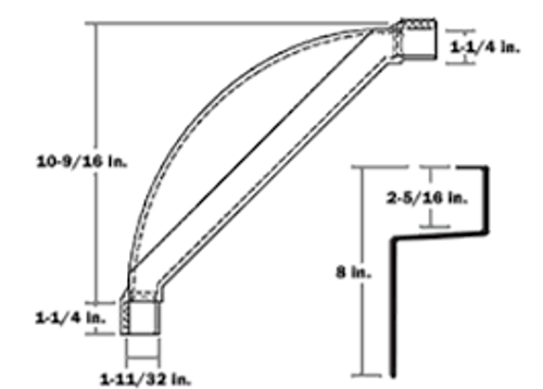 DORSEY 96" WRAPAROUND NOSERAIL