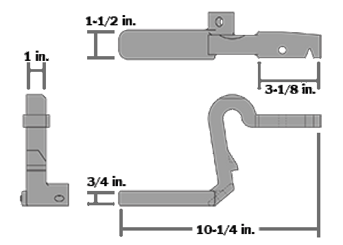 THEURER LH TWIST LOCK HANDLE