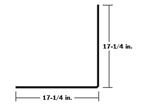 INNER RADIUS, ALUMINUM, 90* BEND