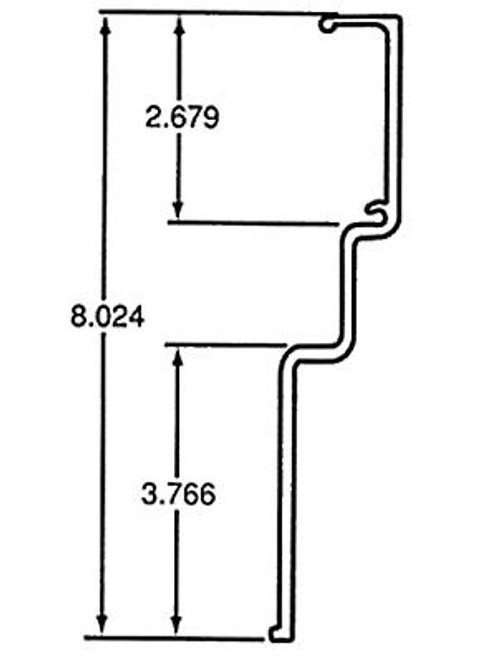 NOSE RAIL, DRY FREIGHT WRAP-AROUND