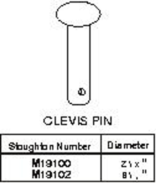 CLEVIS PIN, 1/2" DIA x 1-3/4" LONG