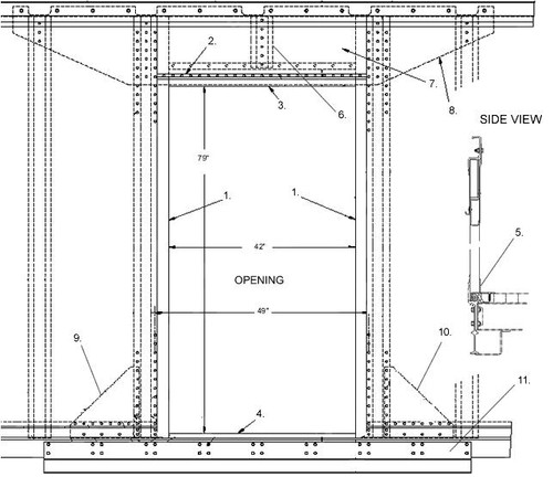 HANDLE KIT, REAR SWING DOOR