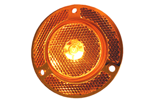 LAMP, 2.5" L.E.D., 1-DIODE, AMBER w/CLIP