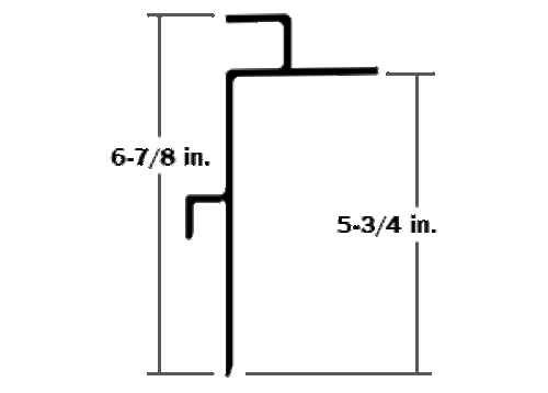 RAIL, TOP, 624.125" COMPOSITE PLATE