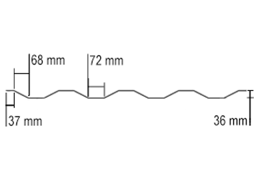 SIDE PANEL, HI-CUBE, 106.5"/2700 x 1.6mm