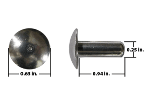 RIVET BH 1/4" 1/4"X15/16" (OHD) 150 PIEC