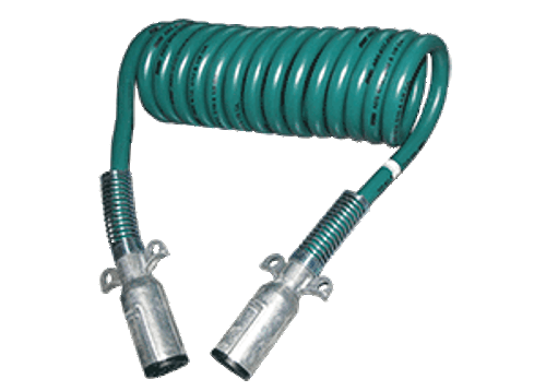 COILED ELECT,15'ABS - 12"LEAD,GRN,ZINC P