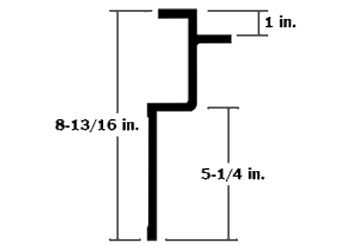 TOP RAIL, "P"-SERIES, (52' SECTION)