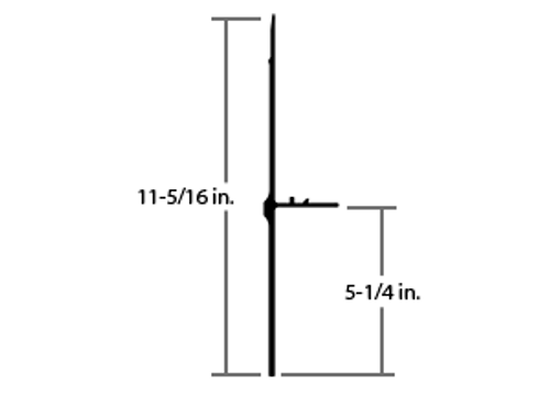 BOTTOM RAIL, (11' SECTION) (BOT-GDP603089VV-11)