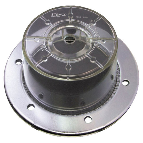 Clear Hub Cap, Hubodometer Hole, 6-Hole