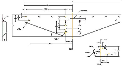 WING PLATE. UNIVERSAL (BOLT ON)