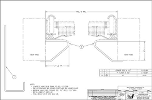 KIT, ROLL-UP DOOR CONVERSION, 7" HEADER