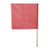 RED 18" x 18" SAFETY FLAG WITH DOWEL