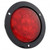 LIGHT, LED RED 4" BLACK FLANGE