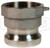 ADAPTOR 2.0 MALE CAM X F NPT (DIX-200-A-SS)