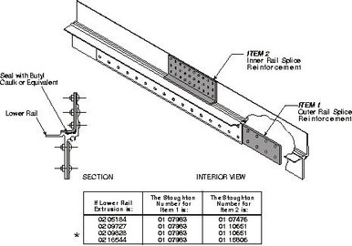 STOUGHTON BTMRAIL SPLICE PLATE === 1090