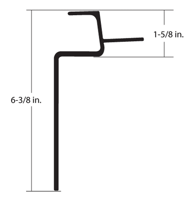 T552 Railing TOP RAIL, (52' FULL RAIL) === 55109