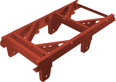 SUBFRAME w/HANGERS, SMALL PIN 1-3/8