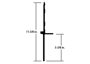 BOTTOM RAIL, COMPOSITE (52' RAIL) === 55921