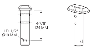 TWIST LOCK PIN, LOW-PROFILE (1101-3843) === 62233