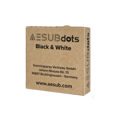 AESUBdots Black & White Reference Targets — 3mm (Roll of 6000)