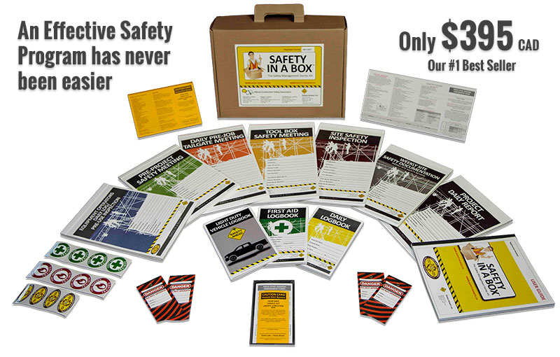 Safety in a Box complete safety kit with all forms and logbooks