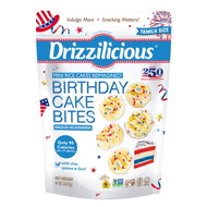 Drizzilicious Birthday Cake Bites Limited Edition Review 2026 | 90 Cal Gluten Free Vegan Snack