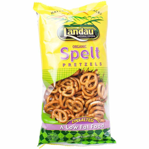 Landau Organic Spelt Pretzels Unsalted, 8 oz.