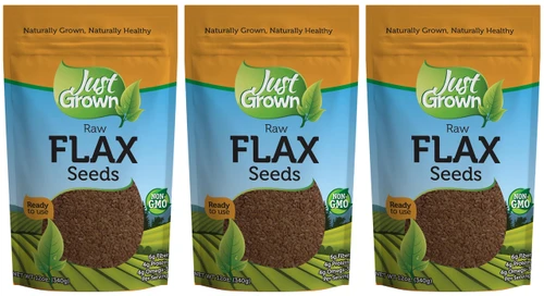 Just Grown Raw Flax Seeds 3 pack