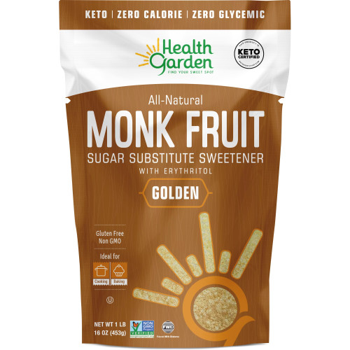 Health Garden Monk Fruit Sweetener Golden, 1 lb.