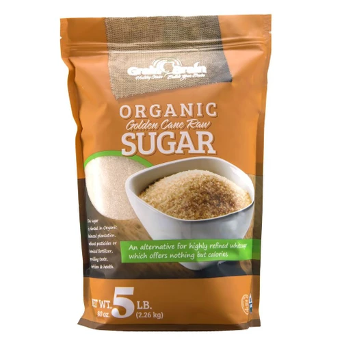 Grain Brain Organic Golden Cane Raw Sugar, 5 lbs. 