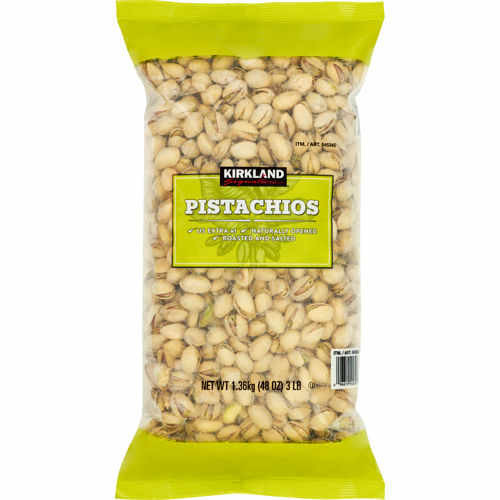 Kirkland California Pistachios Roasted and Salted, 3 lbs