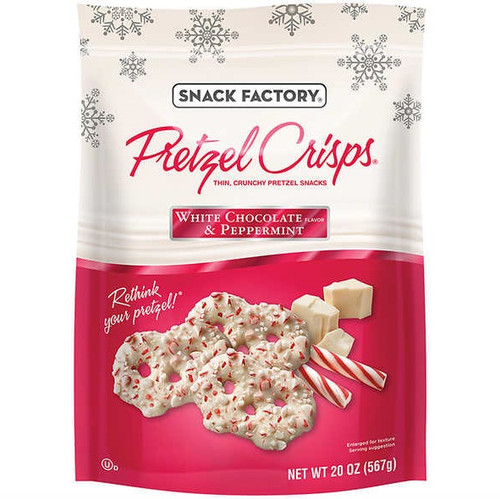 Snack Factory Pretzel Crisps White Chocolate and Peppermint