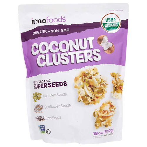 InnoFoods Organic Coconut Clusters, 18 oz.