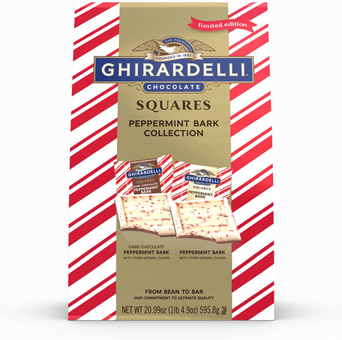 Ghirardelli Chocolate Squares Peppermint Bark Collection, 20.99 oz.