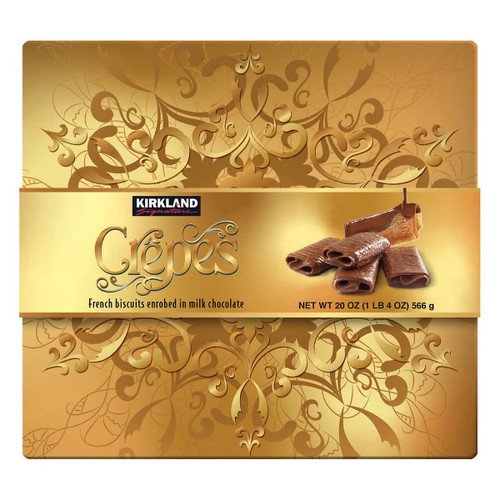 Kirkland Crepes Biscuits with Belgian Milk Chocolate, 20 oz