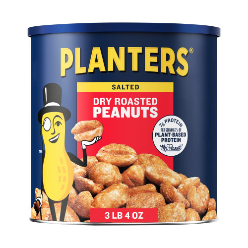 Planters Dry Roasted Peanuts with Sea Salt, 52 oz.