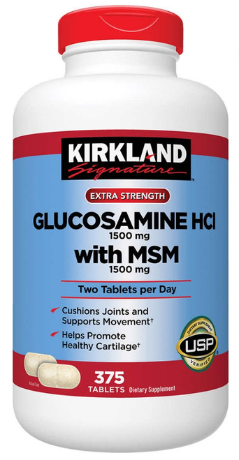 Kirkland Signature Glucosamine with MSM, 375 Tablets
