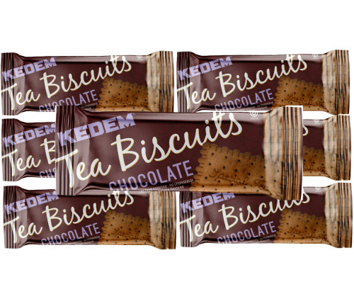 Kedem Vanilla Chocolate Flavor Tea Biscuits, 4.2oz (Pack of 6)