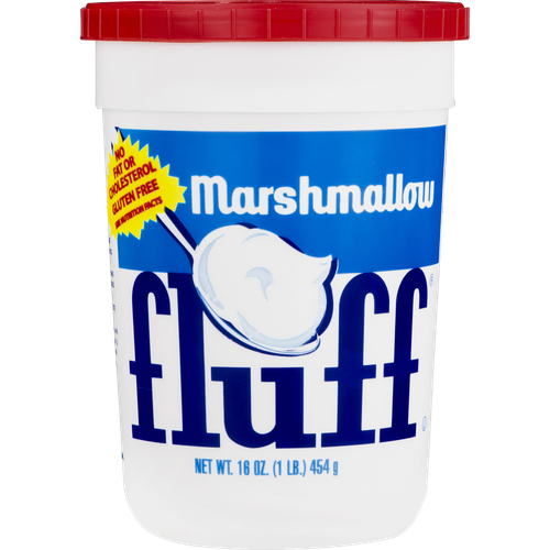 Marshmallow Fluff Original Marshmallow Spread, Gluten-Free, Fat-Free, No Cholesterol, 16 oz Jar